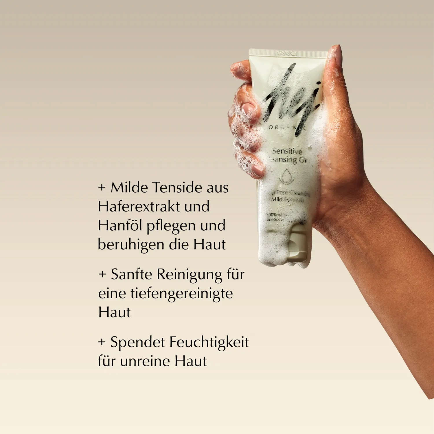 Hej Organic Sensitive rensegel 125 ml til sart hud