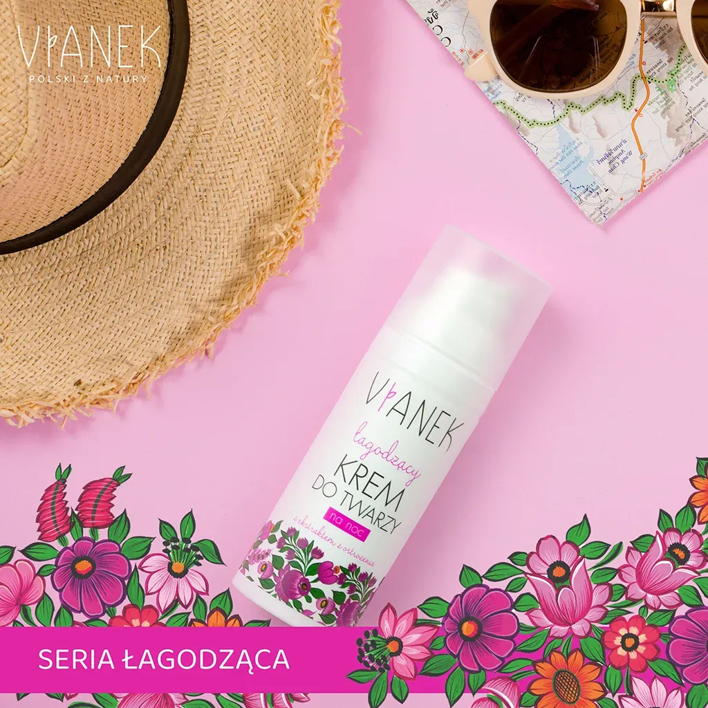 Vianek Beroligende natcreme til sart hud