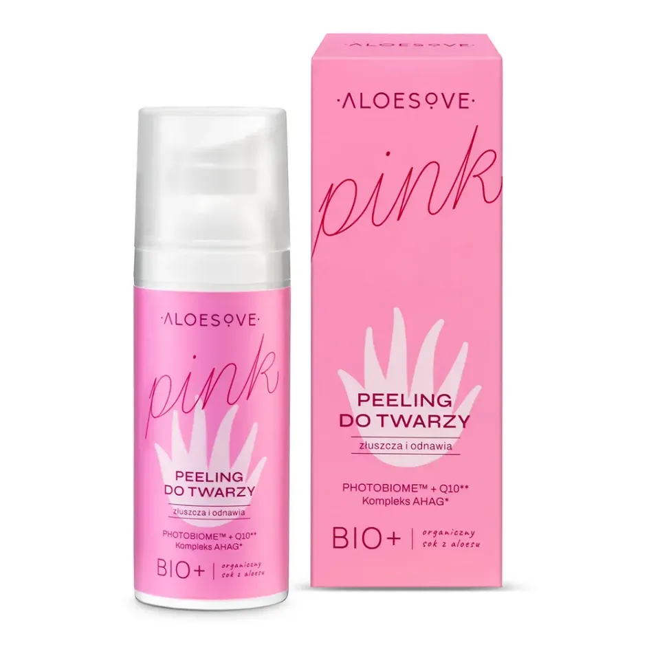 Sylveco Aloesove Pink ansigtspeeling syrepeeling mild 10% AHA