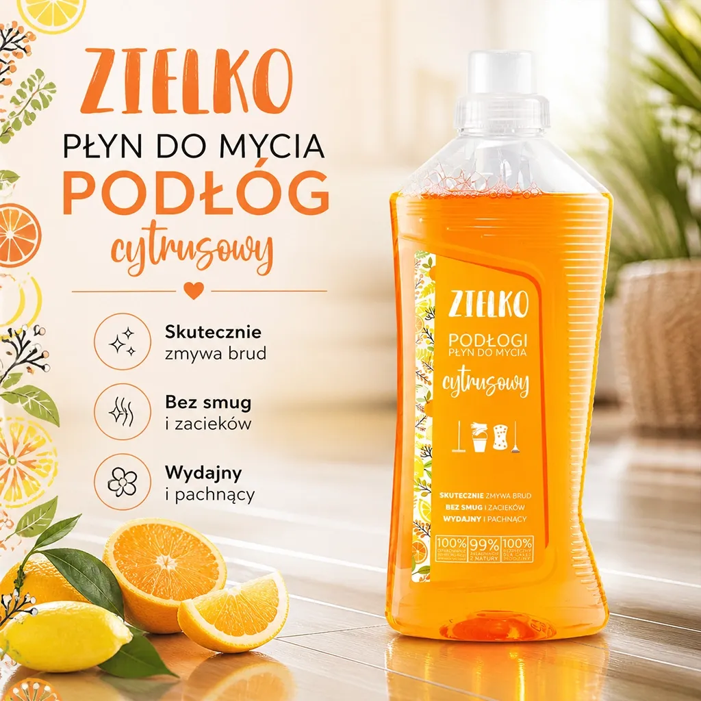 Sylveco Zielko gulvrens citrus til paneler og fliser