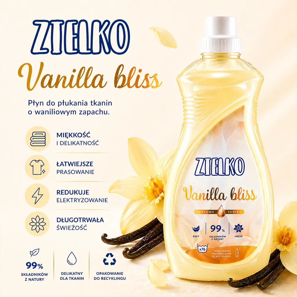 Zielko skyllemiddel Vanilla Bliss vaniljeduft naturlig 99%