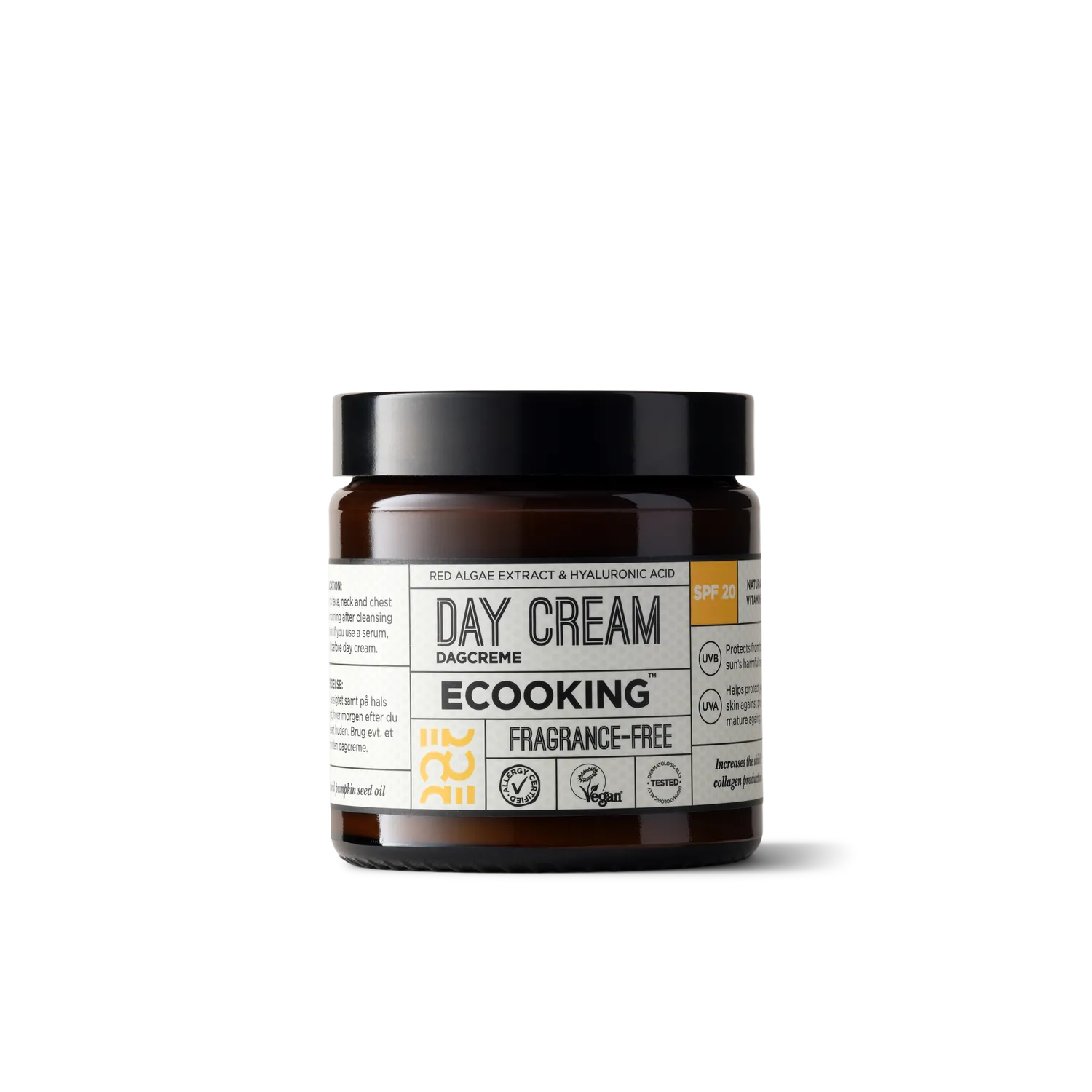 Ecooking Day Cream SPF 20 dagcreme parfumefri 50 ml fugtgivende