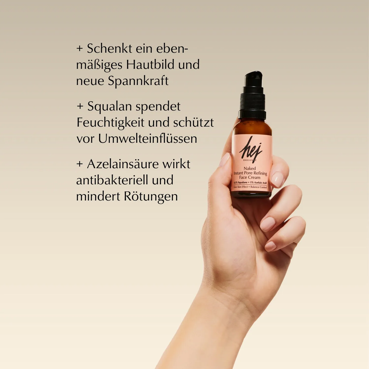 Hej Organic Pore Refining ansigtscreme 30 ml azelainsyre
