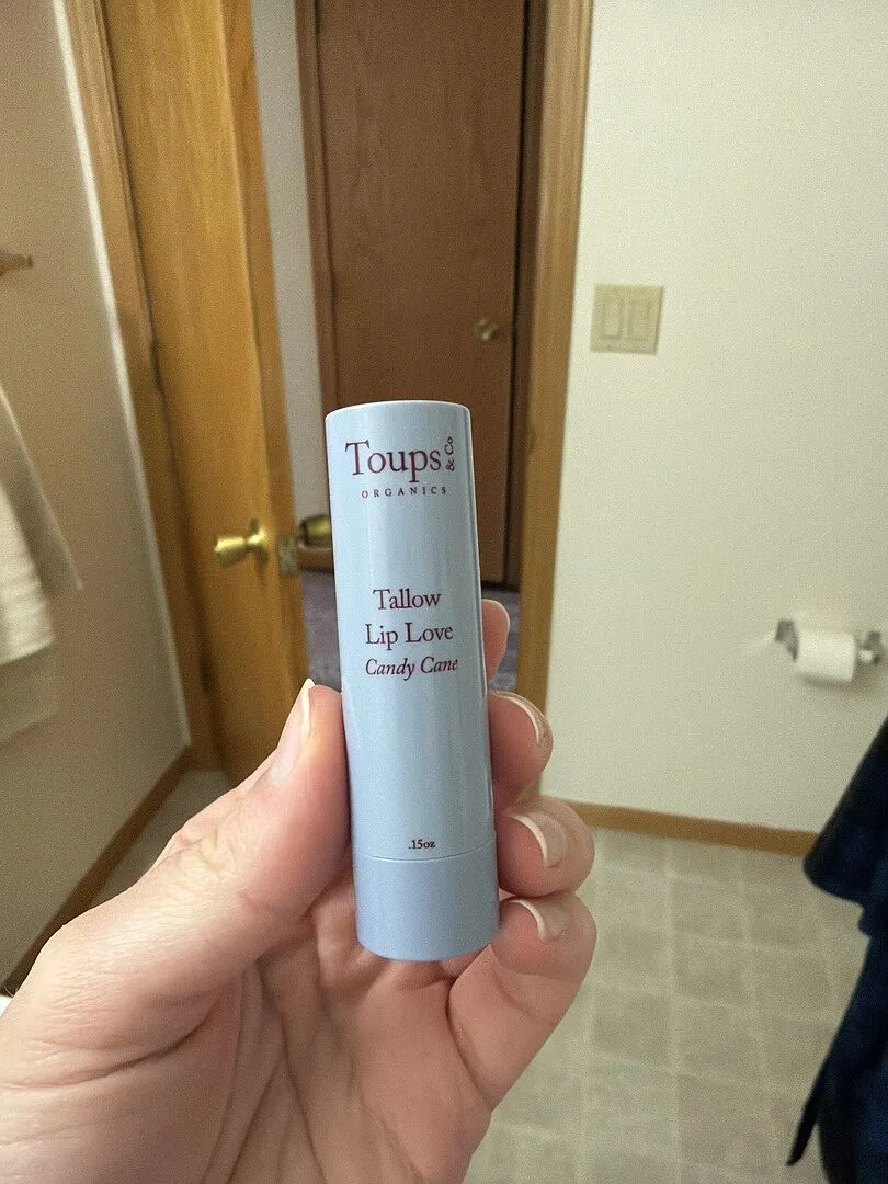 Toups Tallow Lip Love Candy Cane læbepomade pebermynte