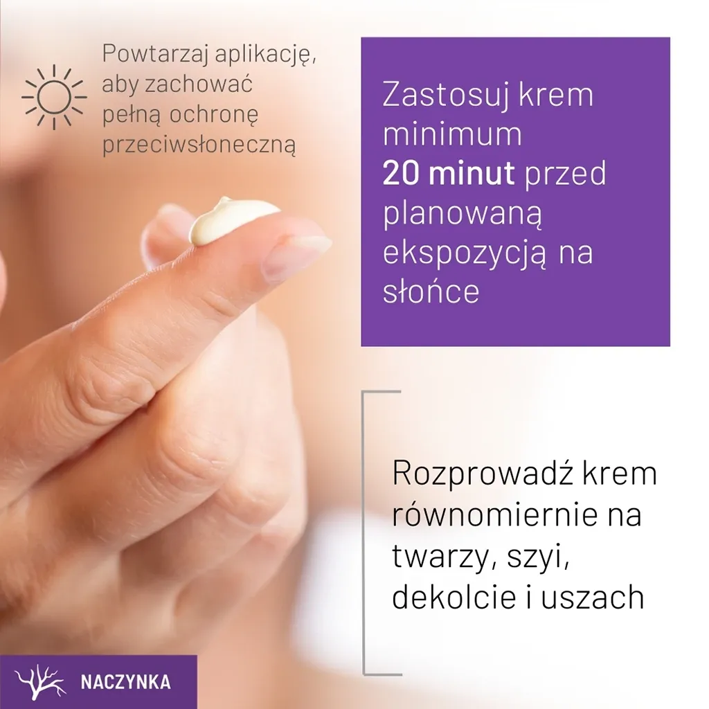 Sylveco Dermo dagcreme SPF50 rødme 50 ml