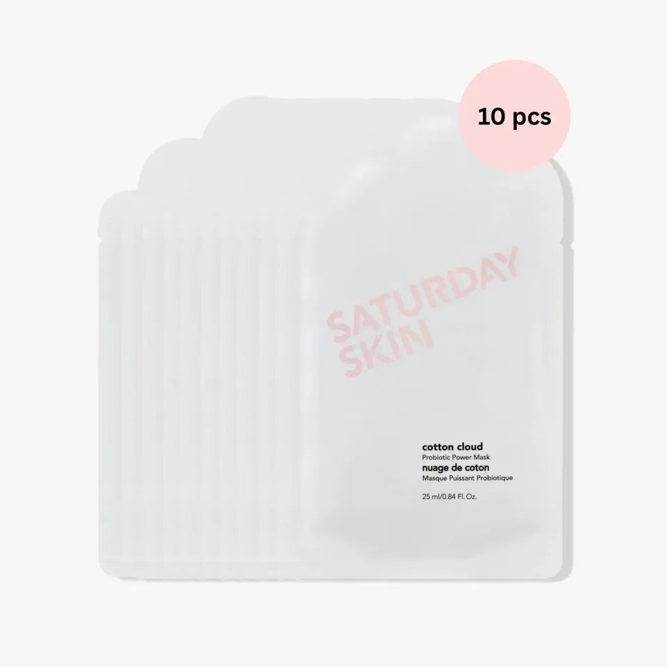 Saturday Skin Cotton Cloud sheetmaske 10 stk probiotika