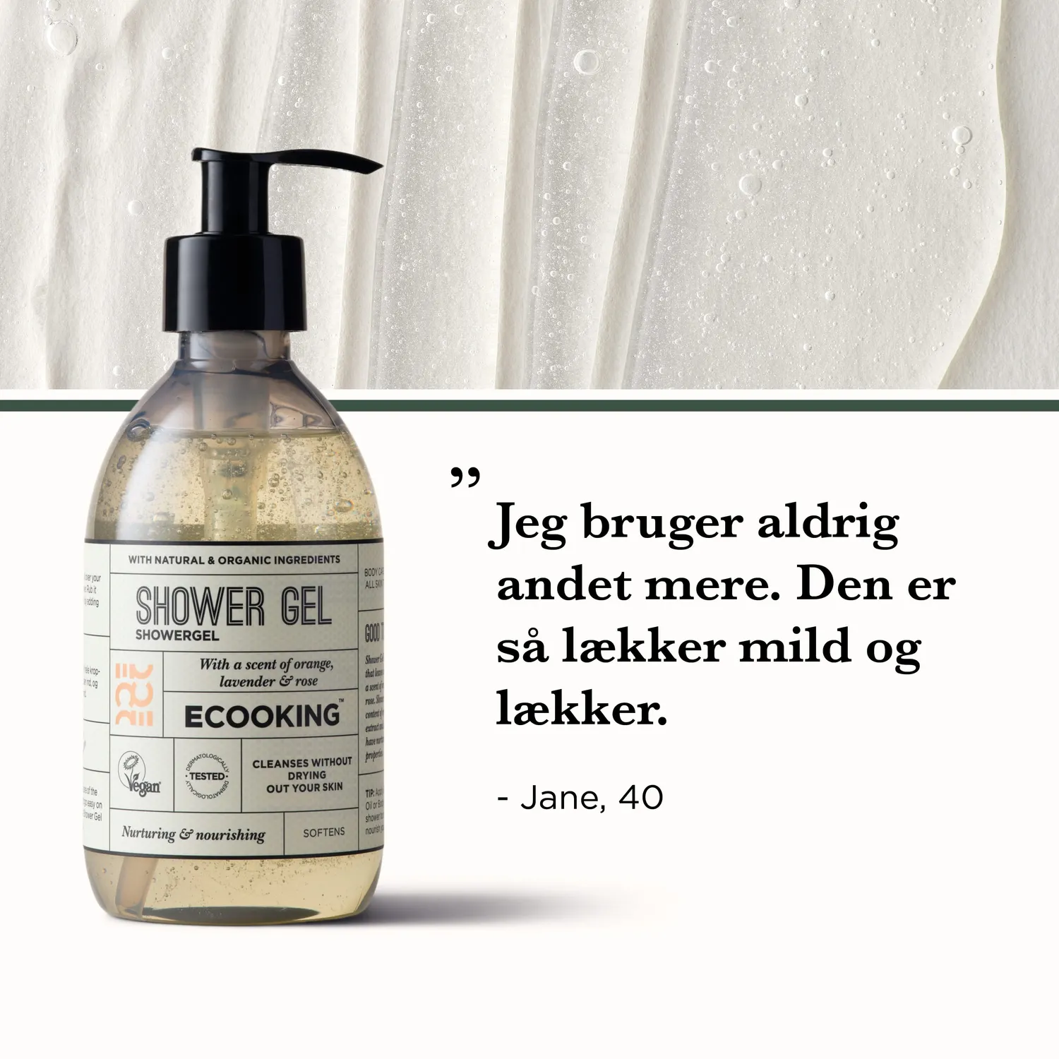 Ecooking Shower Gel 300 ml body wash orange lavendel