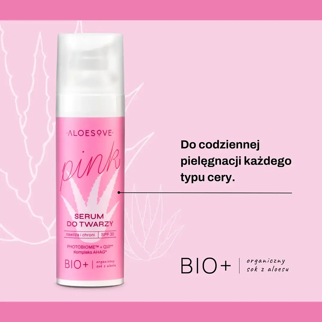 Sylveco Aloesove Pink Serum SPF30 ansigtsserum med aloe