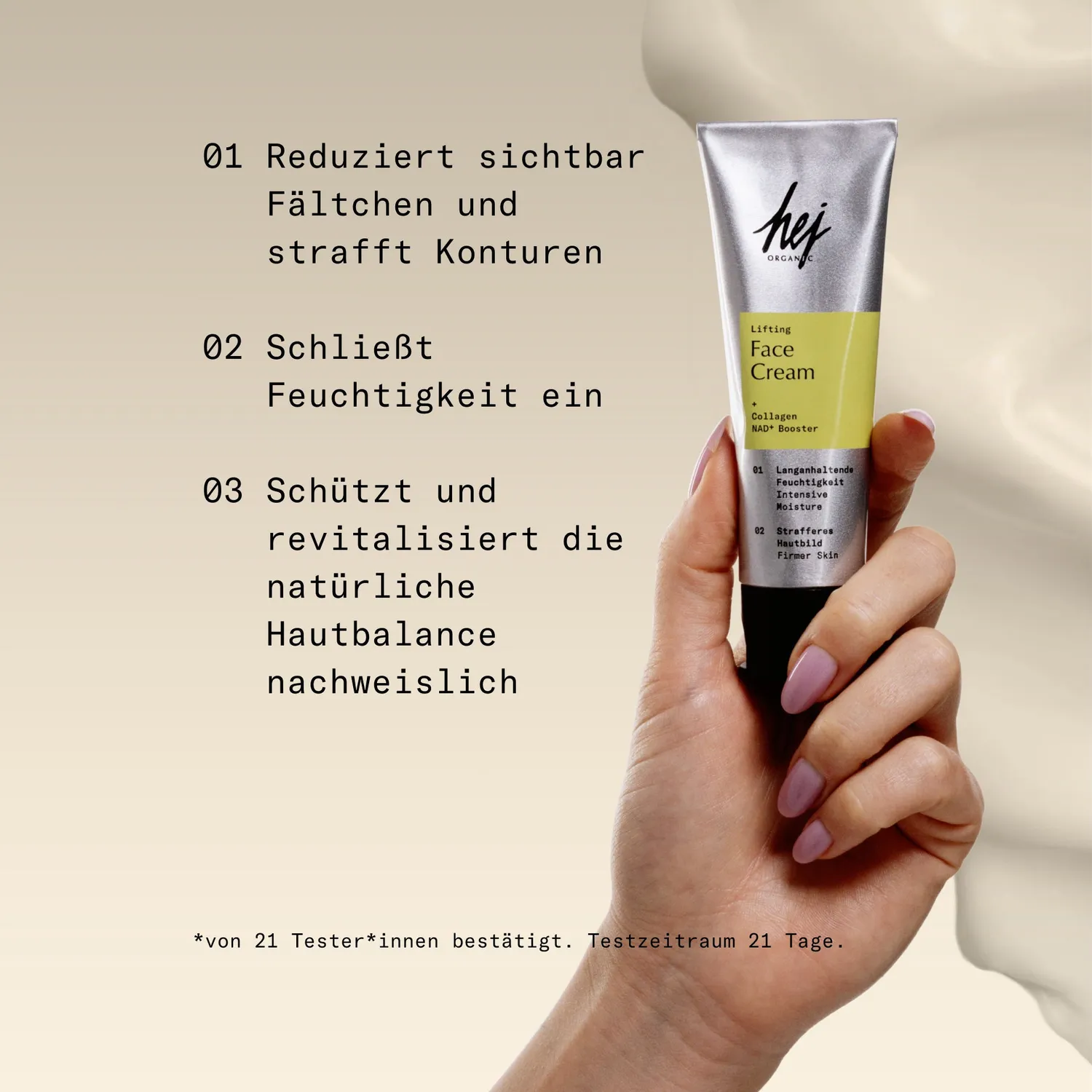 Hej Organic Lifting Ansigtscreme 50 ml med kollagen