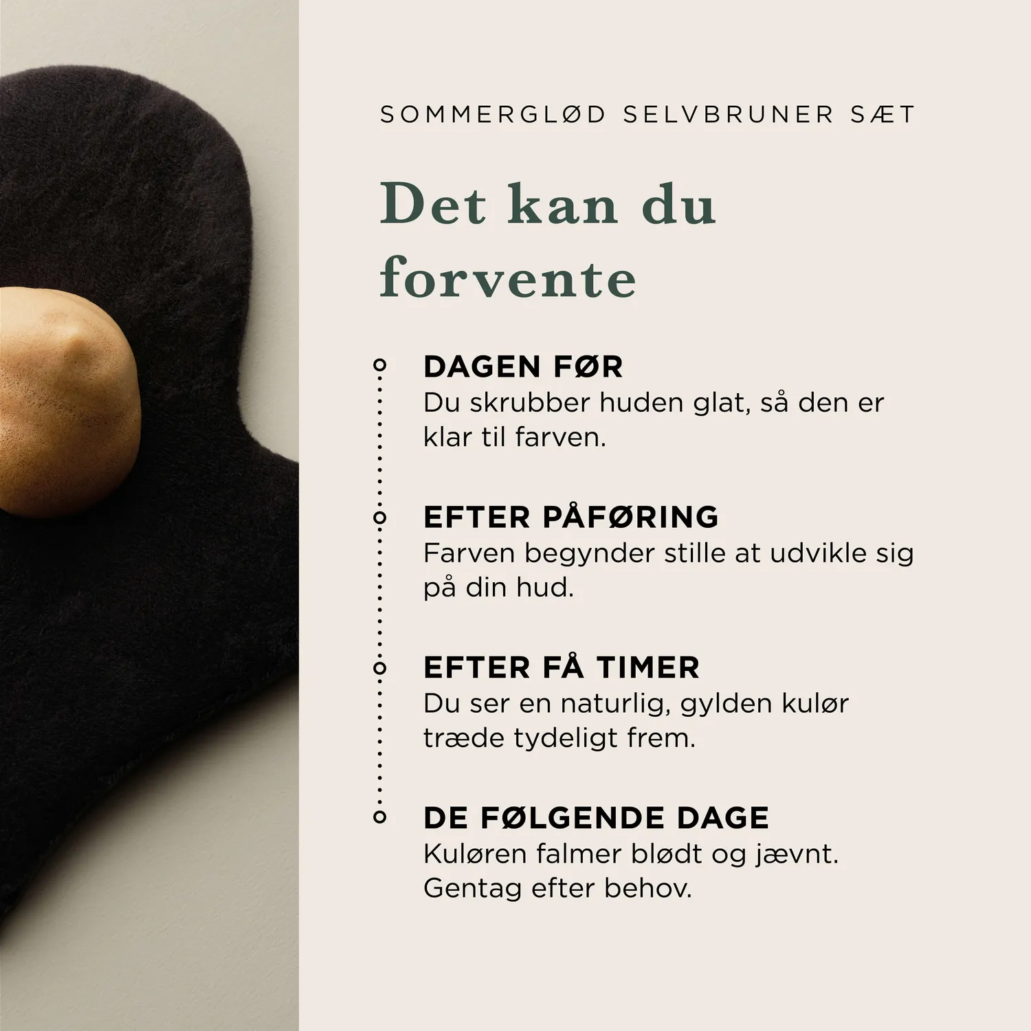 Ecooking Sommerglød Selvbruner Sæt 3 dele naturlig kulør