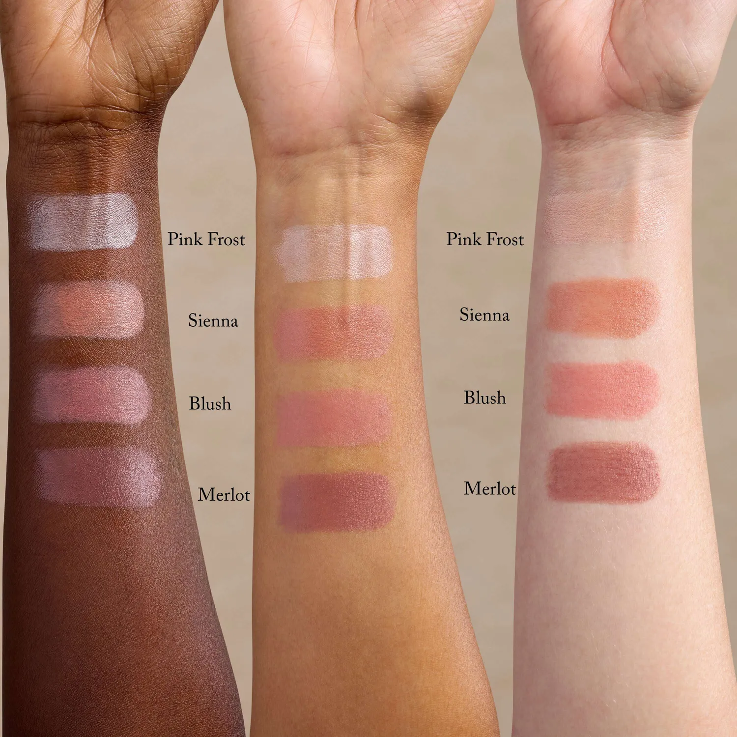 Toups and Co Organics Cream Cheek Tint blush Pink Frost mat