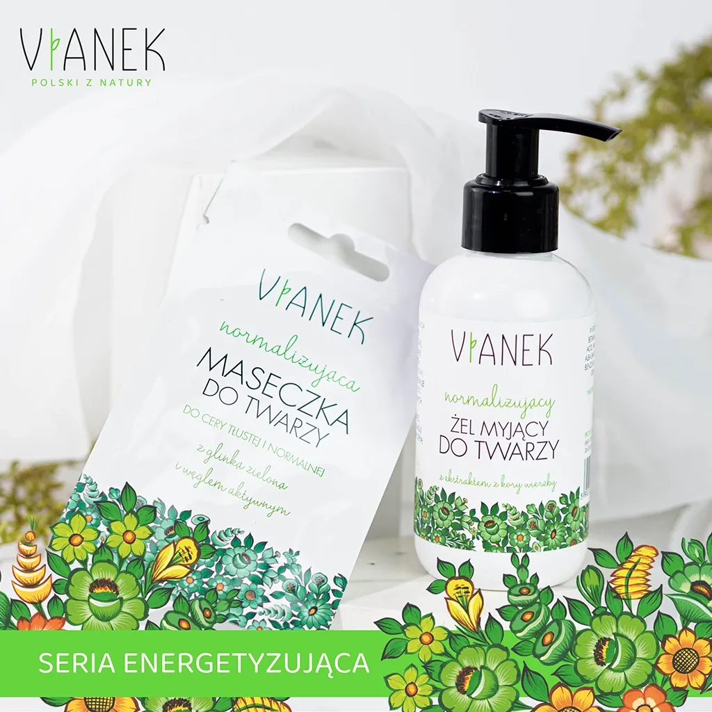 Vianek Normalizujaca ansigtsmaske grøn ler aktiv kul