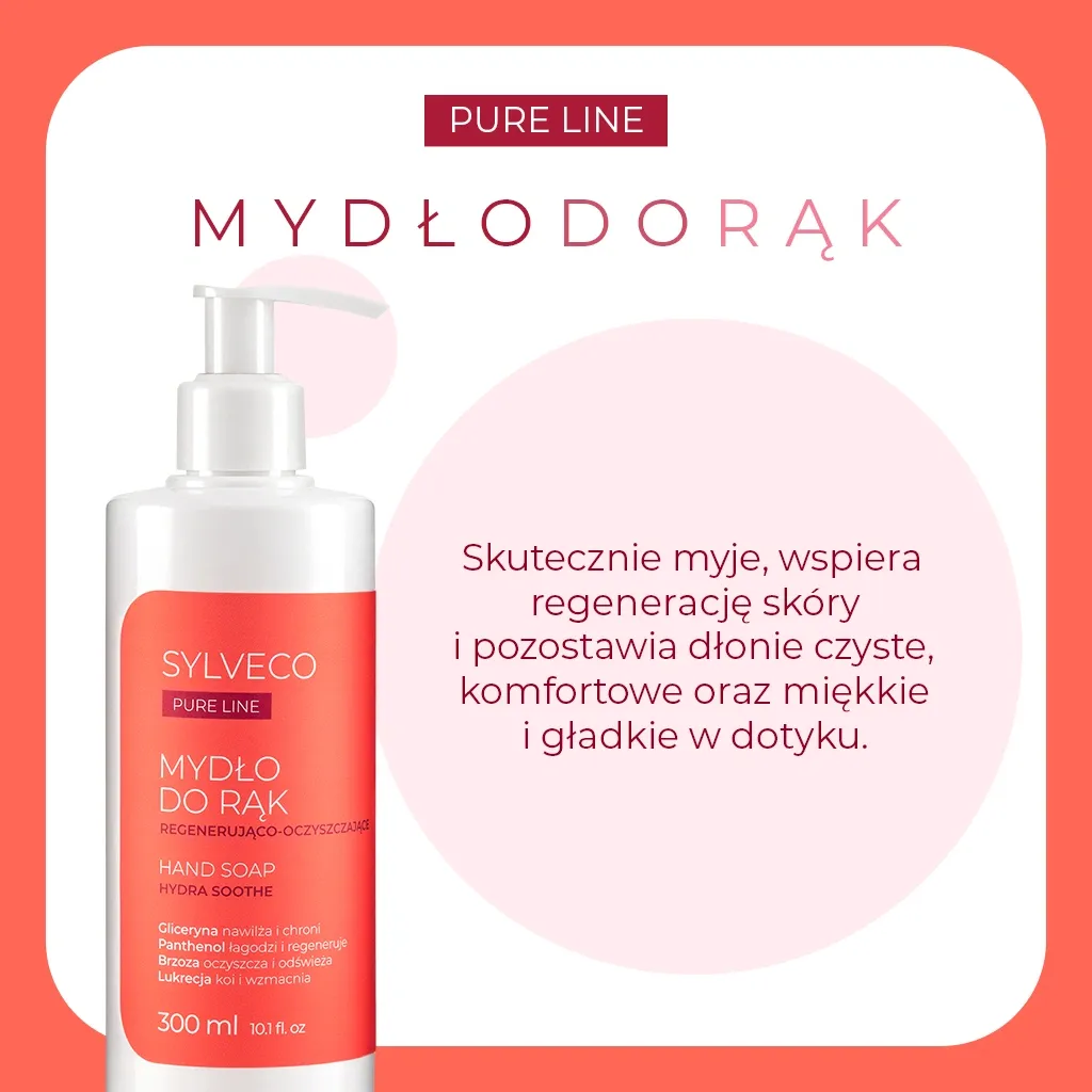 Sylveco Pure Line håndsæbe regenererende mild