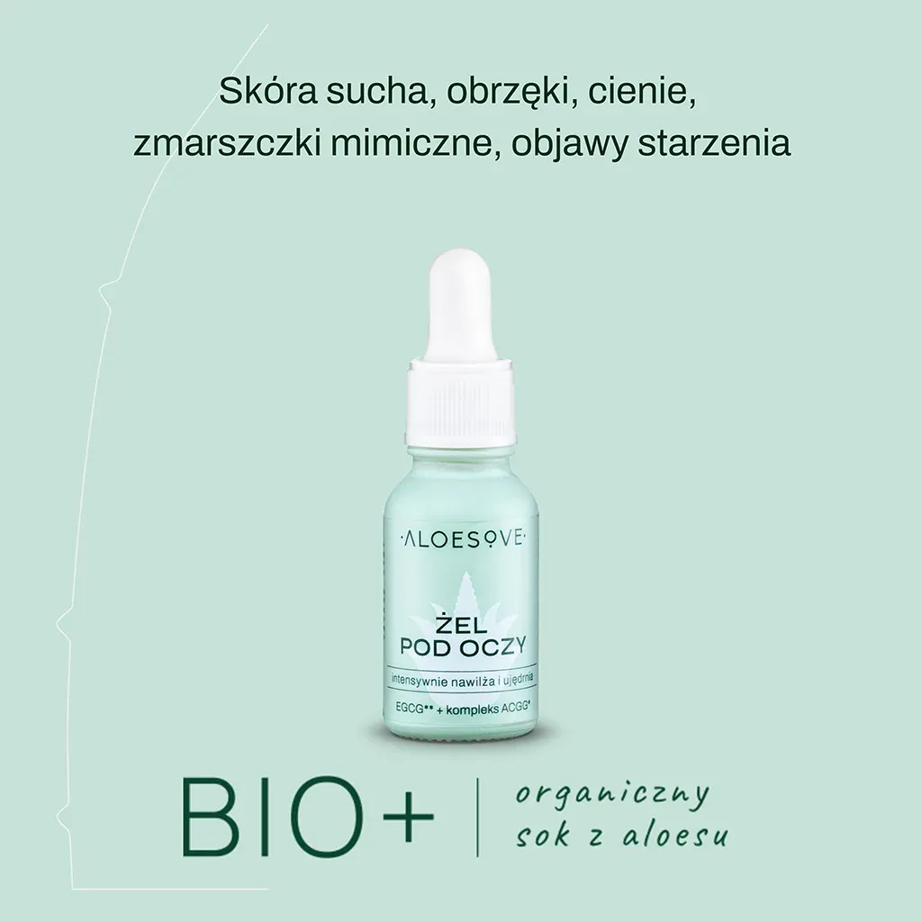 Aloesove oliefri øjengel med aloe 15 ml
