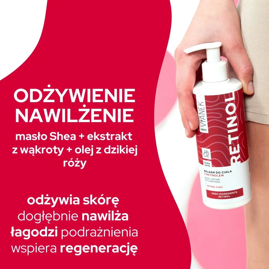 Vianek Hero bodylotion 0,05% retinol aftenpleje