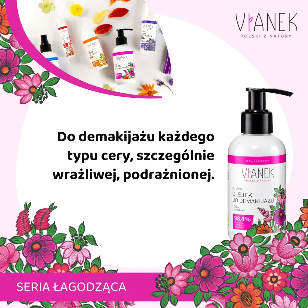 Sylveco Vianek Mild renseolie makeupfjerner sart hud