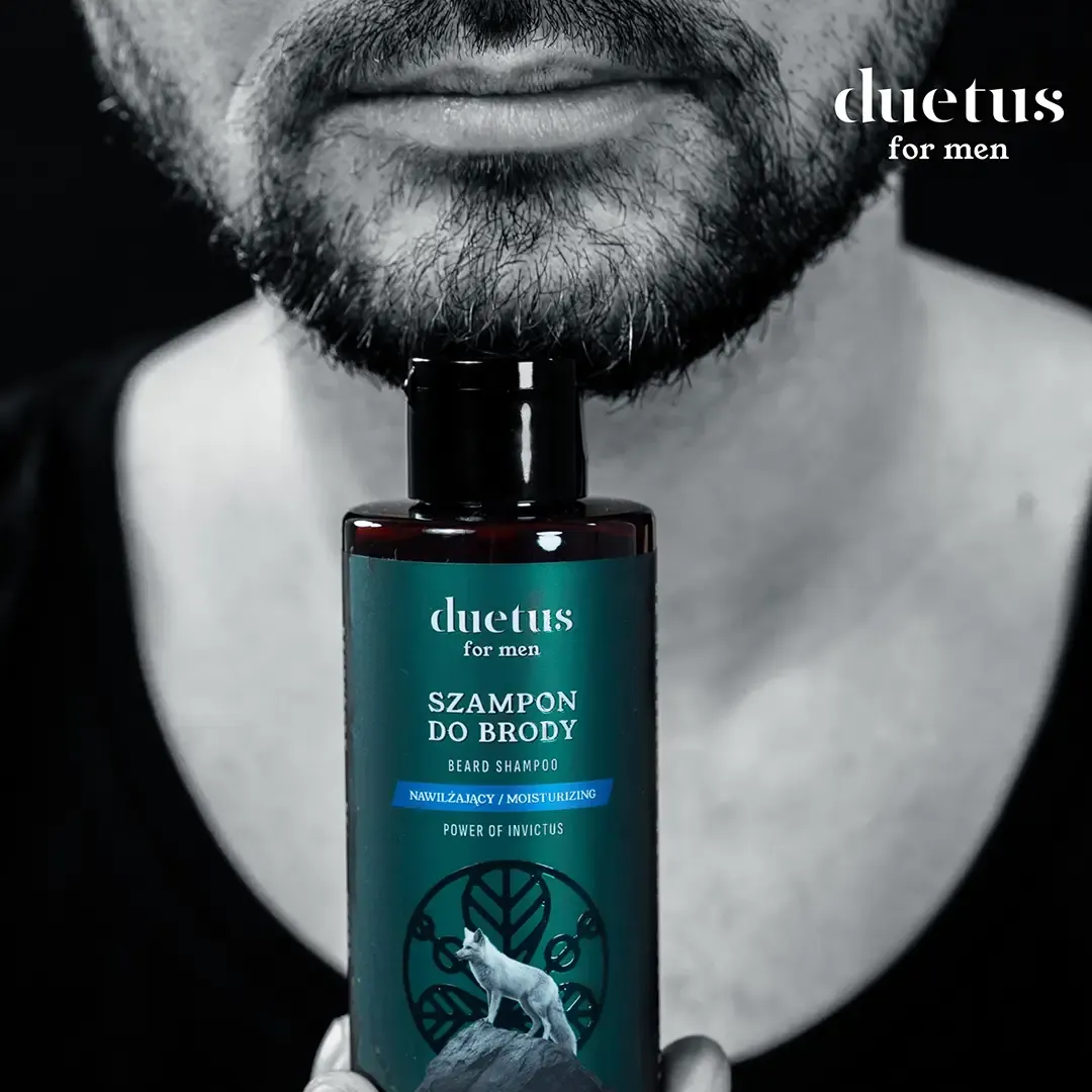 Duetus For Men skægshampoo fugtgivende appelsinolie